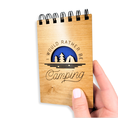 Rather Be Camping Pocket Notebook - mini travel journal