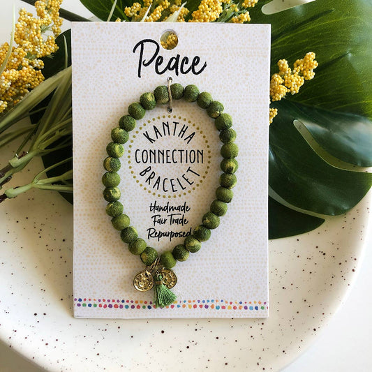 Peace • Kantha Connection Bracelet