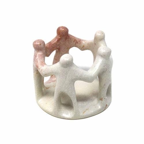 Circle of Friends or Family Natural Stone Sculpture