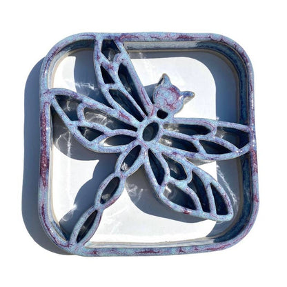 Dragonfly Trivet - Stoneware Pottery: Sunrise