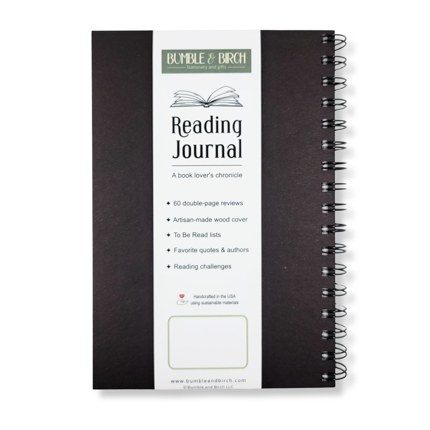 Reading Journal - Wood Hardcover Book Journal