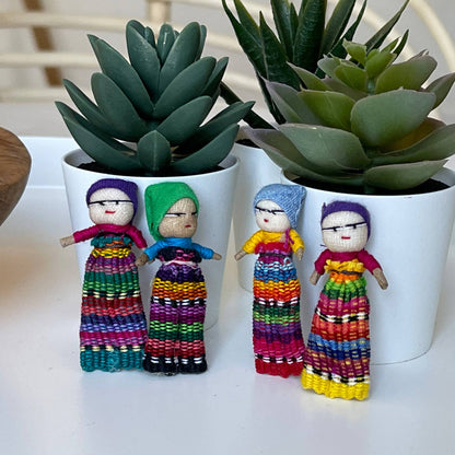 Assorted Worry Dolls  - Small Handmade Gift - Stocking Stuffer