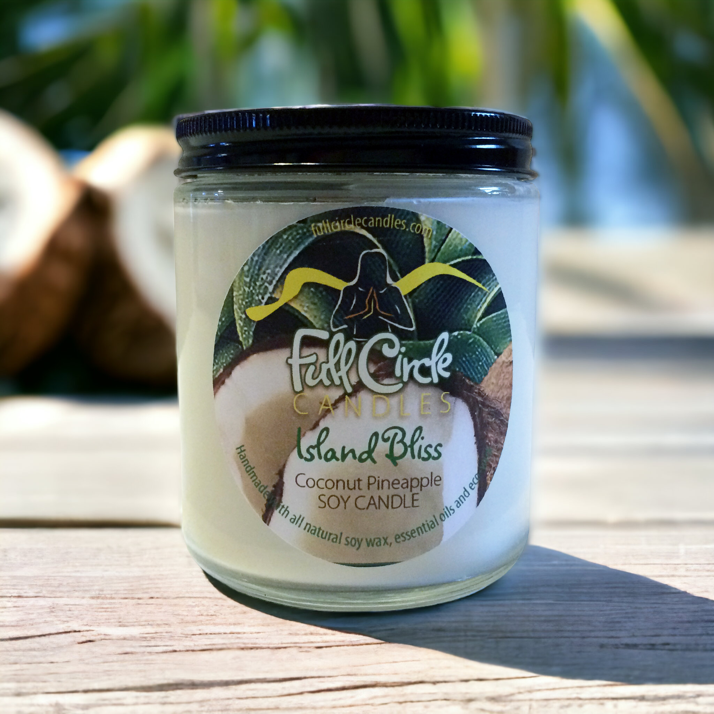 Pineapple/Coconut Soy Candle | Full Circle Candles