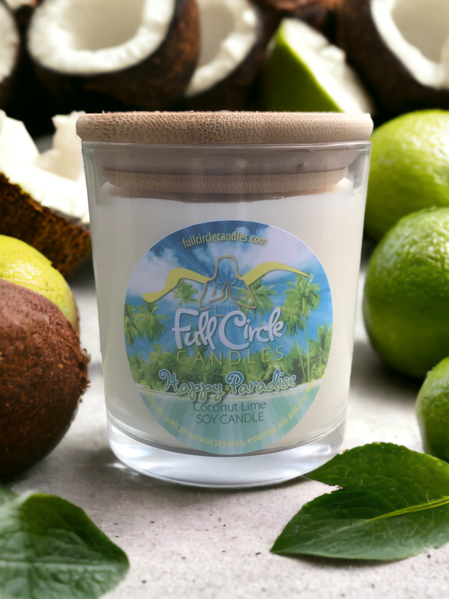 Coconut and Lime Serenity Home Candle Soy Wax Sea Mineral Frosted Vess –  Celebrate Local, Shop The Best of Ohio