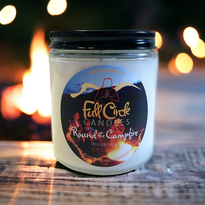 Woodsmoke Scented Soy Candle | Full Circle Candles